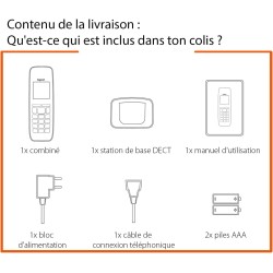 Gigaset CL660 Solo - Téléphone Fixe sans Fil - Gris Anthracite [Version Française]