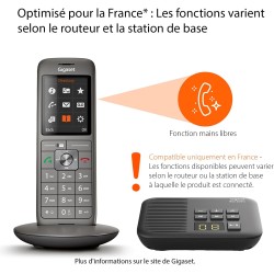 Gigaset CL660A Solo - Téléphone fixe sans fil - Répondeur - Gris Anthracite [Version Française]