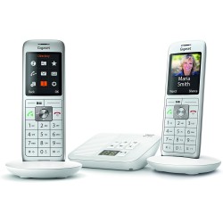 Gigaset CL660A Duo - Téléphone fixe sans fil - Répondeur - 2 combinés - Blanc [Version Française]