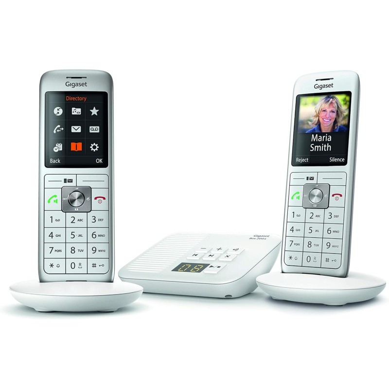 Gigaset CL660A Duo - Téléphone fixe sans fil - Répondeur - 2 combinés - Blanc [Version Française]