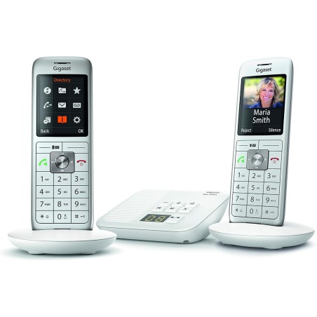 Gigaset CL660A Duo - Téléphone fixe sans fil - Répondeur - 2 combinés - Blanc [Version Française]