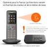 Gigaset CL660A Duo - Téléphone fixe sans fil - Répondeur - 2 combinés - Gris Anthracite [Version Française]