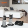 Gigaset CL660A Duo - Téléphone fixe sans fil - Répondeur - 2 combinés - Gris Anthracite [Version Française]