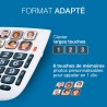 ALCATEL TMAX 10 - Téléphone Fixe Filaire Senior - Grandes Touches - Mains Libres - Indicateur Lumineux D'Appel Entrant - Touches
