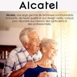 ALCATEL TMAX 70 - Téléphone Fixe Filaire Senior - Grand Ecran - Grandes Touches - Mains Libres - Audio Boost - Blocage D'Appels 