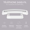 ALCATEL Epure Iconic - Téléphone Fixe sans Fil DECT - Design Vintage - Grand Écran Graphique Haute Lisibilité - Mains Libres - F