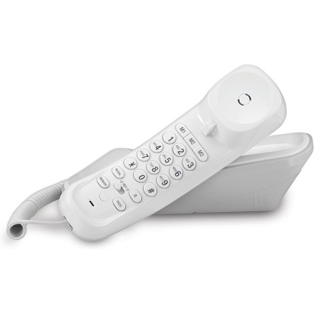 VTech CD1200 Téléphone Filaire, Téléphone Fixe Mural, Son Clair, contrôle du Volume, Touche mémoire, numérotation Rapide, Rappel