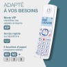 ALCATEL F530 - Téléphone Fixe Sans Fil DECT - Grand Écran Rétroéclairé - Mains Libres - Fonction Blocage Des Appels - 2 Touches 