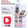 SWISSVOICE - Xtra 2355 - DECT - Téléphone Fixe sans Fil - Larges Touches - Répondeur - Audio Boost - Sonneries Fortes - Compatib