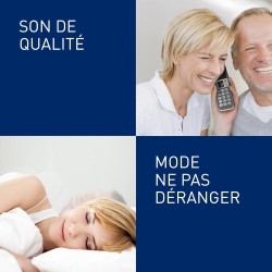 Panasonic KX-TGD322FRG DECT Téléphone Numérique Sans Fil Répondeur Numérique, Base et 2 Combinés, Haut-Parleur Mains Libres, Ide