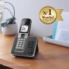 Panasonic KX-TGD322FRG DECT Téléphone Numérique Sans Fil Répondeur Numérique, Base et 2 Combinés, Haut-Parleur Mains Libres, Ide