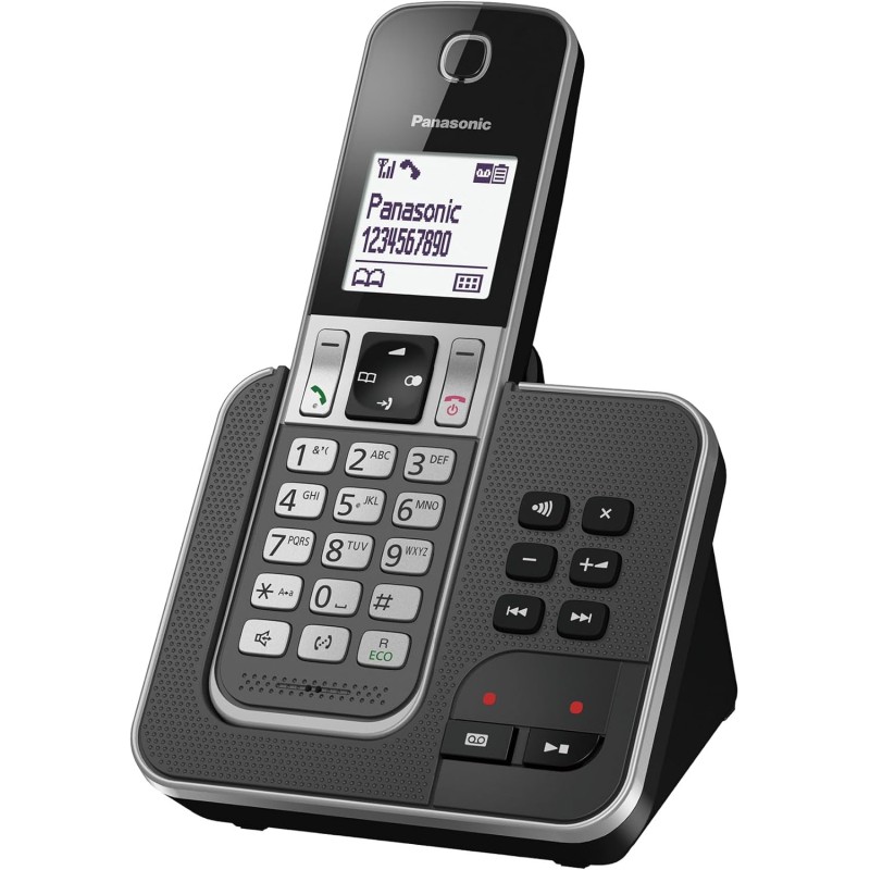 Panasonic KX-TGD320FRG Téléphone Numérique Sans Fil Répondeur Numérique, Base et Combiné, Haut-Parleur Mains Libres, Identificat