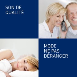 Panasonic KX-TGD320FRG Téléphone Numérique Sans Fil Répondeur Numérique, Base et Combiné, Haut-Parleur Mains Libres, Identificat