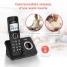 VTech Téléphone numérique sans Fil ES2050 Répondeur Simple Bloqueur d'appels indésirables
