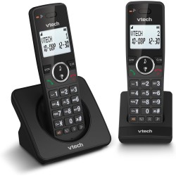 VTech ES2001 Duo Téléphone sans Fil DECT avec 2 combinés, Bloqueur d'appels, amplificateur de Volume, Identification de l'appela
