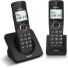 VTech ES2001 Duo Téléphone sans Fil DECT avec 2 combinés, Bloqueur d'appels, amplificateur de Volume, Identification de l'appela