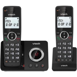 VTech Téléphone numérique sans Fil ES2051 Répondeur téléphonique Double, Bloqueur d'appels indésirables