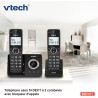 VTech Téléphone numérique sans Fil ES2051 Répondeur téléphonique Double, Bloqueur d'appels indésirables