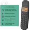 Logicom ILOA 100 Téléphone Fixe sans Fil sans Répondeur - Solo - Téléphones analogiques et dect - Noir