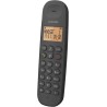 Logicom ILOA 100 Téléphone Fixe sans Fil sans Répondeur - Solo - Téléphones analogiques et dect - Noir