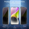 NEW'C Lot de 3, Verre Trempé Anti-Espion pour iPhone 16e, iPhone 14, iPhone 13, iPhone 13 Pro (6,1 Pouces), Angle de Confidentia