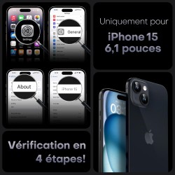 TOCOL Coque Magnétique pour iPhone 15 6,1 Pouces, Compatible avec MagSafe, Protection de l'objectif améliorée, Coque Mat Translu