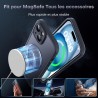 TOCOL Coque Magnétique pour iPhone 15 6,1 Pouces, Compatible avec MagSafe, Protection de l'objectif améliorée, Coque Mat Translu