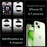 TOCOL Coque Magnétique pour iPhone 15 6,1 Pouces, Compatible avec MagSafe, Protection de l'objectif améliorée, Coque Mat Translu