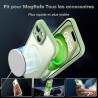 TOCOL Coque Magnétique pour iPhone 15 6,1 Pouces, Compatible avec MagSafe, Protection de l'objectif améliorée, Coque Mat Translu