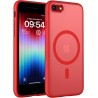 TOCOL Coque Magnétique pour iPhone SE 2022/2020, iPhone 8/7 4,7 Pouces, Compatible avec MagSafe, Coque Mat Translucide Fine Anti