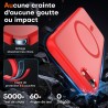 TOCOL Coque Magnétique pour iPhone SE 2022/2020, iPhone 8/7 4,7 Pouces, Compatible avec MagSafe, Coque Mat Translucide Fine Anti