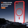 TOCOL Coque Magnétique pour iPhone SE 2022/2020, iPhone 8/7 4,7 Pouces, Compatible avec MagSafe, Coque Mat Translucide Fine Anti