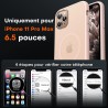 TOCOL Coque Magnétique pour iPhone 11 Pro Max 6,5 Pouces, Compatible avec MagSafe, Coque Mat Translucide Fine Antichoc, Titane S