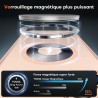 TOCOL Coque Magnétique pour iPhone 11 Pro Max 6,5 Pouces, Compatible avec MagSafe, Coque Mat Translucide Fine Antichoc, Titane S