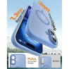 TOCOL Coque Magnétique pour iPhone 16 6,1 Pouces, Compatible avec MagSafe, Protection de l'objectif améliorée, Coque Mat Translu