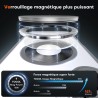 TOCOL Coque Magnétique pour iPhone 16 6,1 Pouces, Compatible avec MagSafe, Protection de l'objectif améliorée, Coque Mat Translu