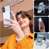 TOCOL Coque Magnétique pour iPhone 16 6,1 Pouces, Compatible avec MagSafe, Protection de l'objectif améliorée, Coque Mat Translu