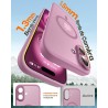 TOCOL Coque Magnétique pour iPhone 16 6,1 Pouces, Compatible avec MagSafe, Protection de l'objectif améliorée, Coque Mat Translu