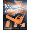 Tocol coque magnétique pour iphone 16 6,1 pouces, compatible avec magsafe, protection de l'objectif améliorée, coque mat translu