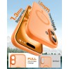 Tocol coque magnétique pour iphone 16 6,1 pouces, compatible avec magsafe, protection de l'objectif améliorée, coque mat translu