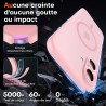 TOCOL Coque Magnétique pour iPhone 16 6,1 Pouces, Compatible avec MagSafe, Protection de l'objectif améliorée, Coque Mat Translu