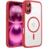 TOCOL Coque Magnétique pour iPhone 16 6,1 Pouces, Compatible avec MagSafe, Protection de l'objectif améliorée, Coque Mat Translu