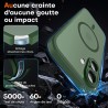 TOCOL Coque Magnétique pour iPhone 16 6,1 Pouces, Compatible avec MagSafe, Protection de l'objectif améliorée, Coque Mat Translu