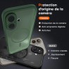 TOCOL Coque Magnétique pour iPhone 16 6,1 Pouces, Compatible avec MagSafe, Protection de l'objectif améliorée, Coque Mat Translu