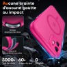 TOCOL Coque Magnétique pour iPhone 11 6,1 Pouces, Compatible avec MagSafe, Protection de l'objectif améliorée, Coque Mat Translu