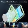 TOCOL Coque Magnétique pour iPhone 11 6,1 Pouces, Compatible avec MagSafe, Protection de l'objectif améliorée, Coque Mat Translu
