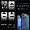 TOCOL Coque Magnétique pour iPhone 15 Pro 6,1 Pouces, Compatible avec MagSafe, Protection de l'objectif améliorée, Coque Mat Tra
