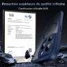 TOCOL Coque Magnétique pour iPhone 15 Pro 6,1 Pouces, Compatible avec MagSafe, Protection de l'objectif améliorée, Coque Mat Tra