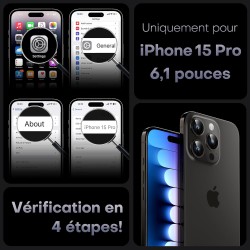 TOCOL Coque Magnétique pour iPhone 15 Pro 6,1 Pouces, Compatible avec MagSafe, Protection de l'objectif améliorée, Coque Mat Tra