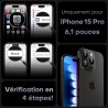 TOCOL Coque Magnétique pour iPhone 15 Pro 6,1 Pouces, Compatible avec MagSafe, Protection de l'objectif améliorée, Coque Mat Tra